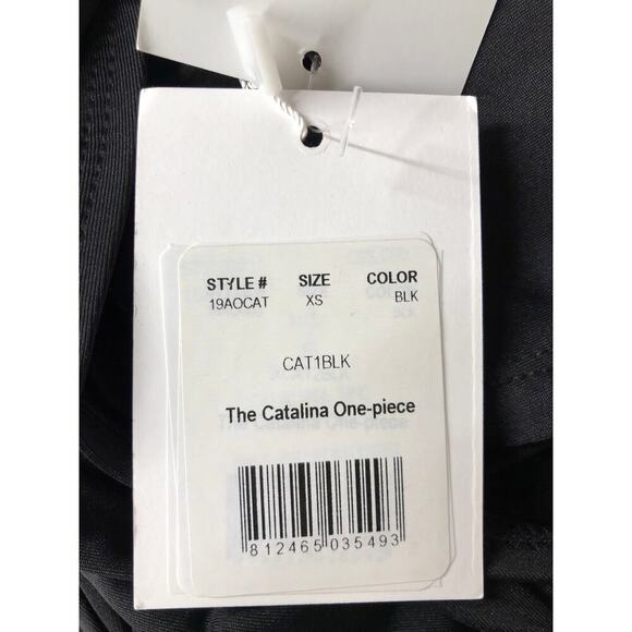 Andie The Catalina One Piece Swimsuit Sleeveless Open Back Black NWT XS - Picture 5 of 6